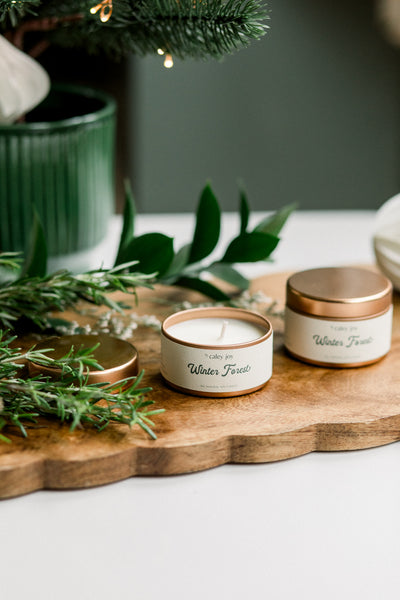 Winter Forest Holiday Tin